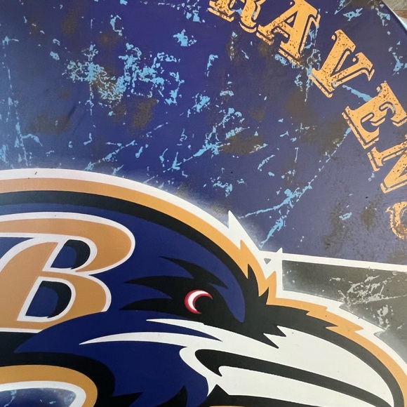 Baltimore Ravens NFL American Football Logo Bottle Top 13.5" Metal Wall Sign - Picture 2 of 7